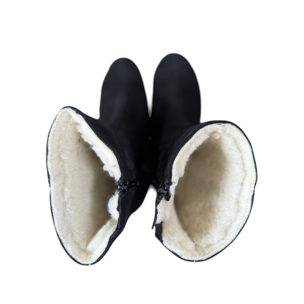 La Canadienne Aidan City Dry Genuine Shearling Lined Black Waterproof Boots - Picture 9 of 11